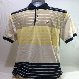 Akoo 2xl short sleeve striped with fox emblem